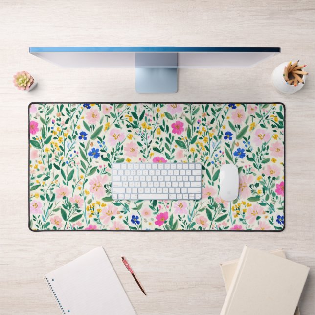 Colorful Floral Desk Mat (Office 1)
