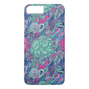 Colorful Floral Doodle Pattern iPhone 8 Plus/7 Plus Case