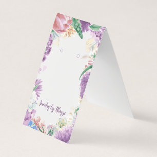 Colorful Floral Frame Spring Earring Display Cards