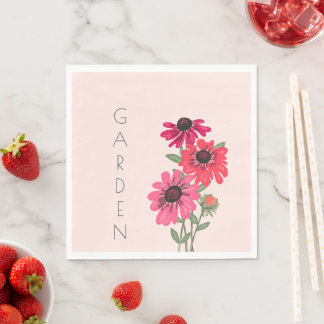 Colorful Floral Garden Napkin
