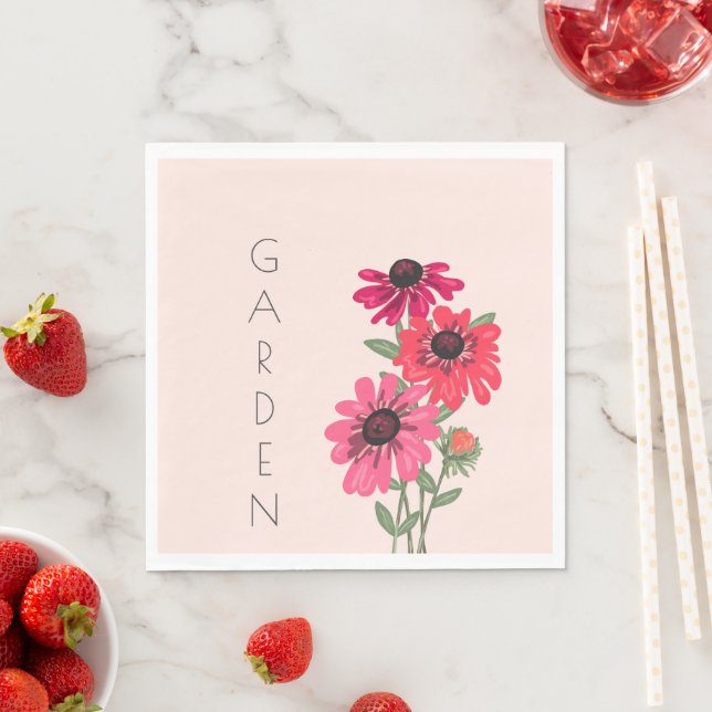 Colorful Floral Garden  Napkin (Insitu)