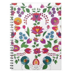 Colorful Floral Kalocsa Notebook