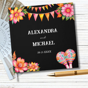 Colorful Floral Mexican Fiesta Wedding Guest Book