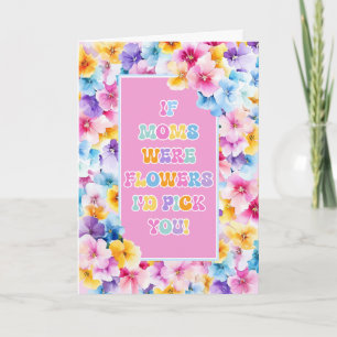 Colorful Floral Mothers Day Card