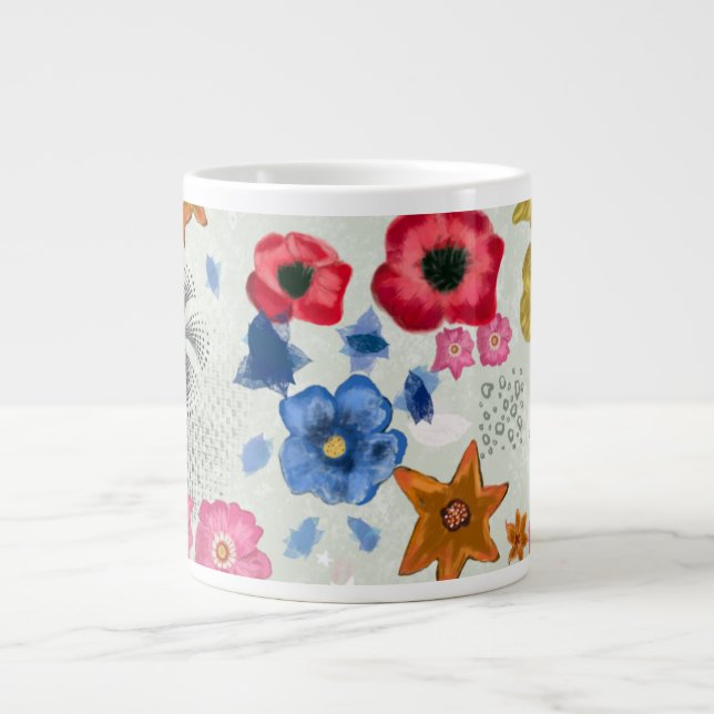 Colorful Floral Mug (Front)