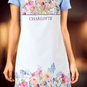 Colorful Floral Name Gift – Birthday for Friend Apron