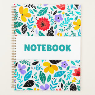 Colorful Floral Notebook – Minimalist Flower Planner