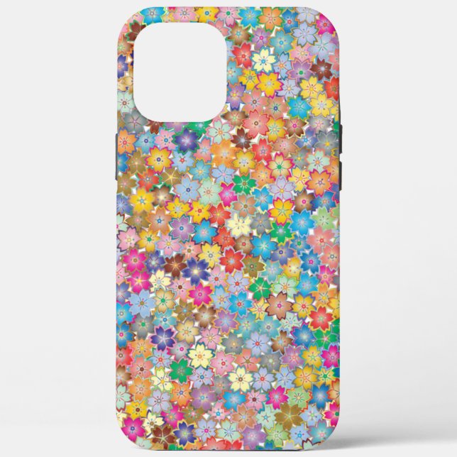 COLORFUL FLORAL PATTERN BOTANICAL  Case-Mate iPhone CASE (Back)