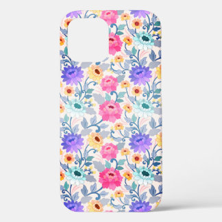 Colorful Floral Pattern iPhone 12 Pro Case