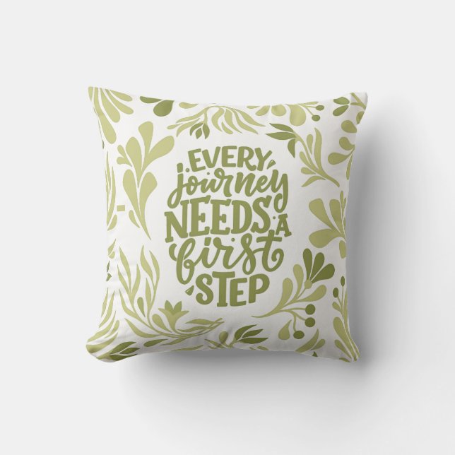 Colorful Floral Pattern Pillow (Front)