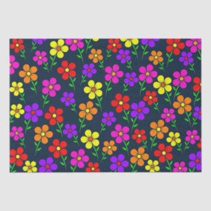 Colorful Floral Pattern Tissue Paper
