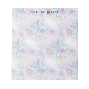 Colorful Floral Pearly Gems Notepad