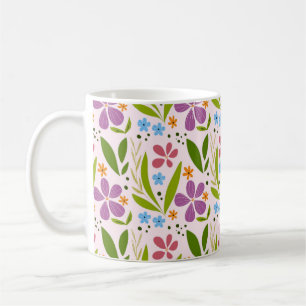 Colorful Floral Seamless Pattern – Spring Garden Coffee Mug