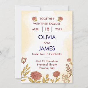 Colorful & Floral Wedding Invitations