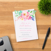 Colorful Florals Love In Full Bloom Bridal Shower