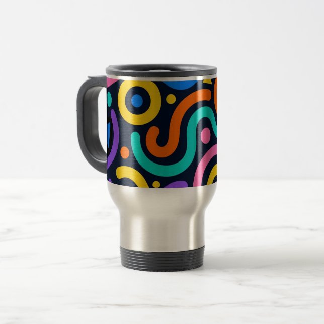 Colorful Flow World Mug (Front Left)
