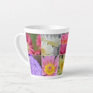 Colorful Flower Blooms Latte Mug