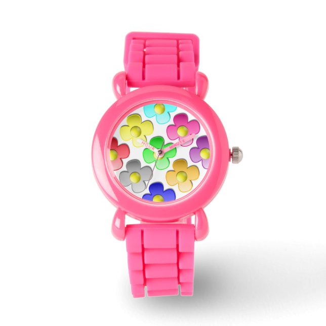 COLORFUL FLOWER PATTERN WATCH (Front)