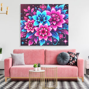 Colorful Flowers  Canvas Print
