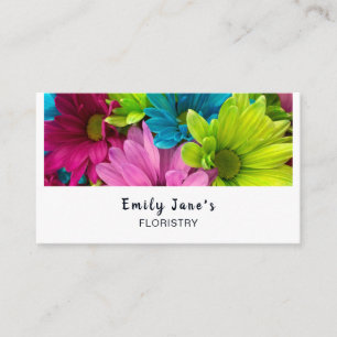 Colorful Flowers, Floristry Business Card