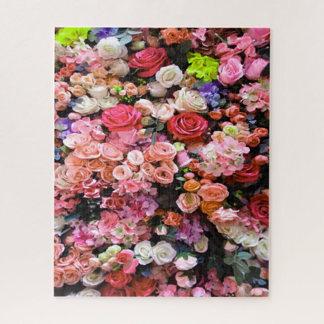 Colorful Flowers in Bloom Floral Bouquet Jigsaw Puzzle (Vertical)