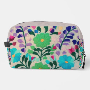 Colorful Flowers Pattern Dopp Kit