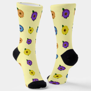 Colorful Flowers Socks