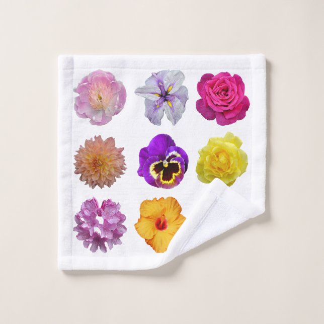 Colorful flowers wash cloth (Wash Cloth)