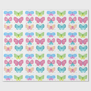 Colorful Flutter Friends Wrapping Paper