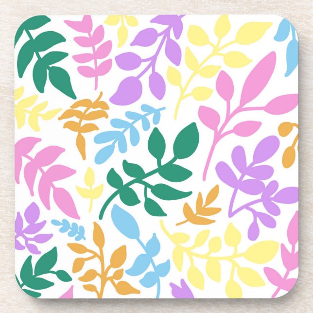 Colorful foliage coaster (Front)