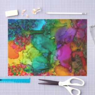 Colorful Forest with Birds Tissue Paper