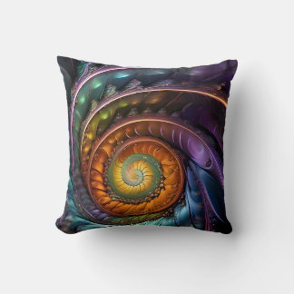 colorful fractal a modern design cushion
