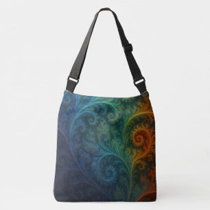 Colorful Fractal Crossbody Bag