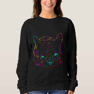 Colorful French Bulldog 48 Sweatshirt
