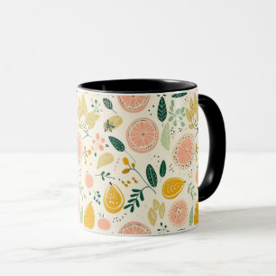 Colorful Fresh Orange Citrus Fruit Seamless Mug