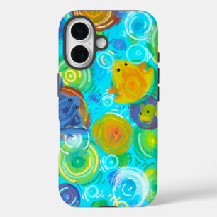 Colorful Frog Rainbow Water Phone Case