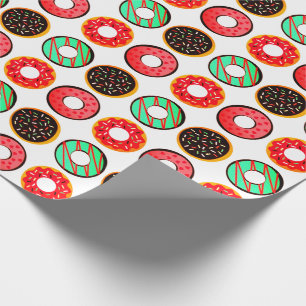 Colorful Frosted Donuts Wrapping Paper