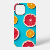 Colorful fruit pattern of fresh orange and grapefr