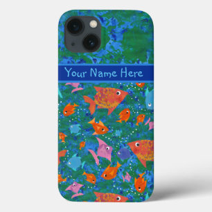 Colorful Fun Fish in the Sea Custom iPad Case