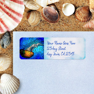 Colorful fun ocean jellyfish custom script address