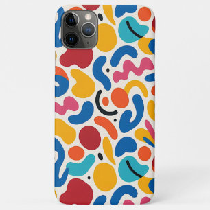 Colorful Funky Amorphous Shapes Art Pattern iPhone 11 Pro Max Case