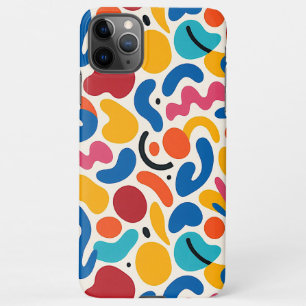 Colorful Funky Amorphous Shapes Art Pattern iPhone 11Pro Max Case