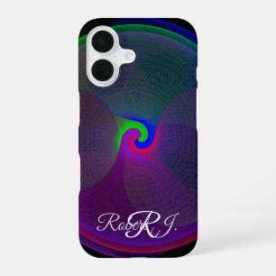 Colorful Fused Center Geometric iPhone 16 Case