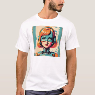 Colorful Futuristic Heroine T-Shirt
