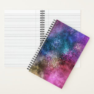Colorful Galaxy Pattern Notebook