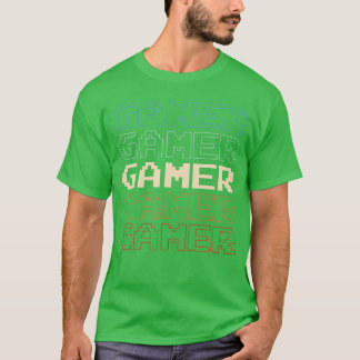 Colorful Gamer Gaming girl T-Shirt