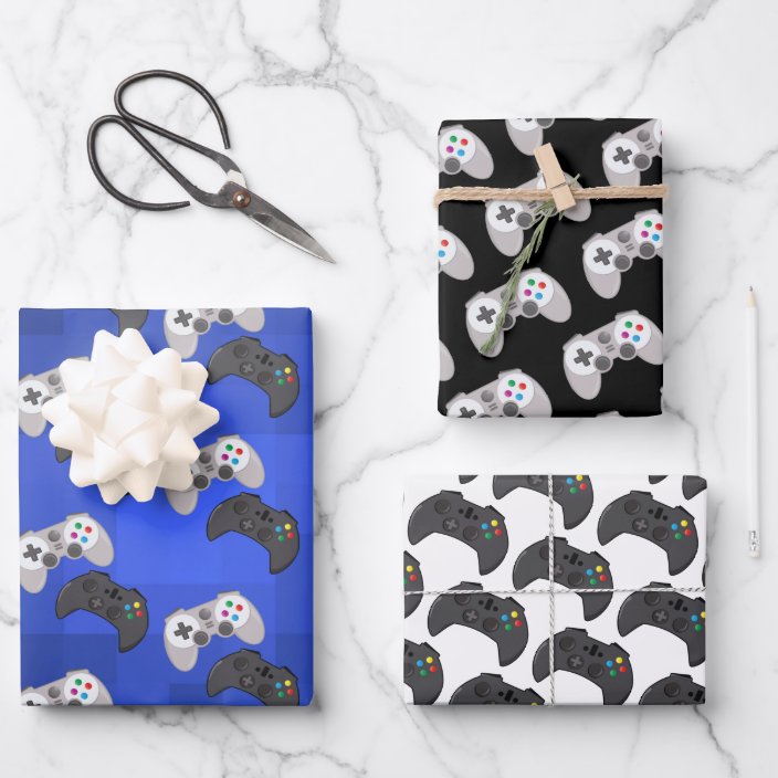 Colorful Gamer Video Game Wrapping Paper Sheet | Zazzle.co.uk