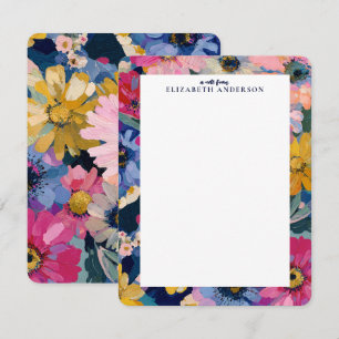 Colorful Garden Botanical Floral Card