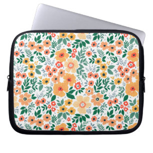 Colorful Garden Bouquet Pattern Laptop Sleeve