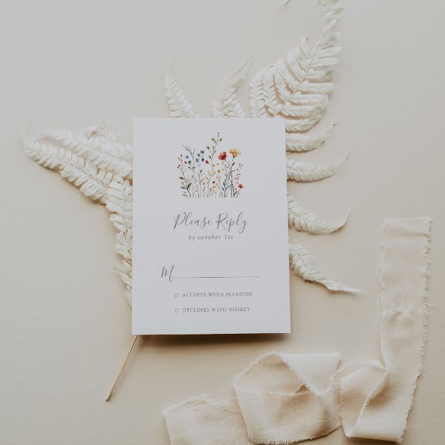 Colorful Garden wildflower RSVP (Creator Uploaded)